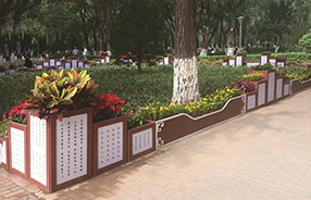 海南海口,金牛嶺公園723組層巒疊嶂系列PVC 花箱